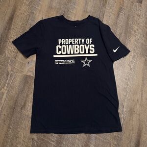 Nike NFL On Field Apparel Dallas Cowboys Short Sleeve T-Shirt Men's M Navy Blue